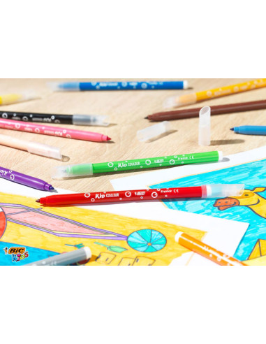 9375081,Carioci ultralavabile kid coulur BIC 9375081, 18 culori