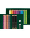 FC210054,Set cadou 40 creioane colorate polychromos + 8 creioane grafit matt + accesorii faber-castell