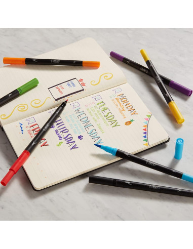 989694,Carioci cu 2 capete intensity intense BIC 989694, 6 culori