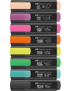 FC254692,Textmarker set 8 graffiti cutie carton faber-castell 2