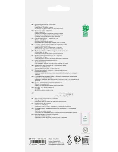 FC254692,Textmarker set 8 graffiti cutie carton faber-castell