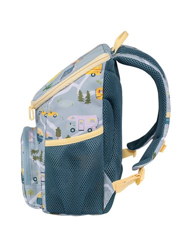 Ghiozdan gradinita Tiger Family Little Traveler Plus, Motiv Camp Time