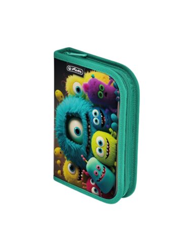 Penar echipat Herlitz 9494960, 34 piese, Motiv pink monster
