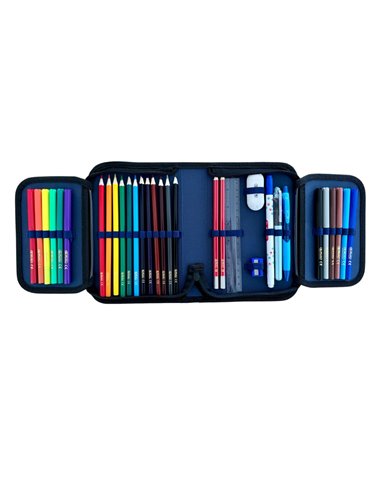 Penar echipat Herlitz 9494940, 34 piese, Motiv blue monster