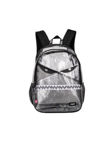 ZP-376936,Rucsac ZIPIT Razor cu 2 compartimente + 1 compartiment cu incuietoare - Transparent