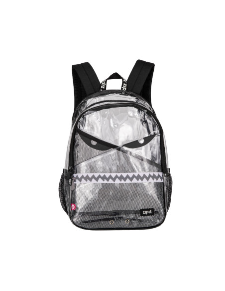 ZP-376936,Rucsac ZIPIT Razor cu 2 compartimente + 1 compartiment cu incuietoare - Transparent