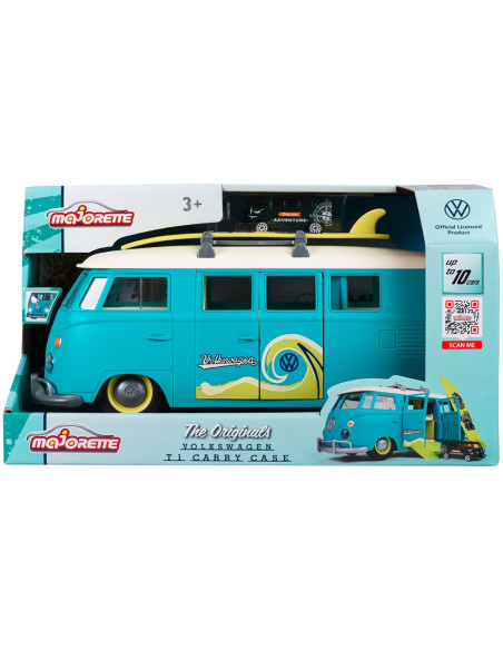 S212055010,Set Majorette VW The Originals T1 Carry Case cu 2 vehicule