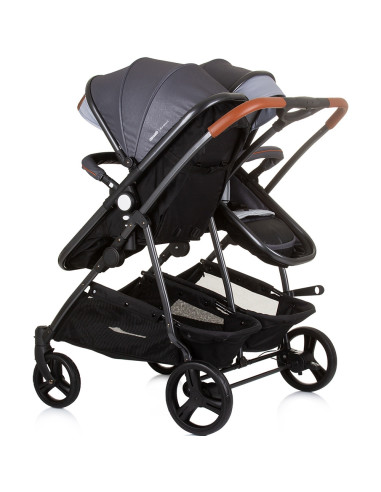 KBDS02402SG,Carucior gemeni Chipolino Duo Smart 2 in 1 silver grey