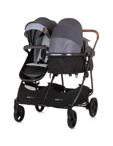 KBDS02402SG,Carucior gemeni Chipolino Duo Smart 2 in 1 silver grey