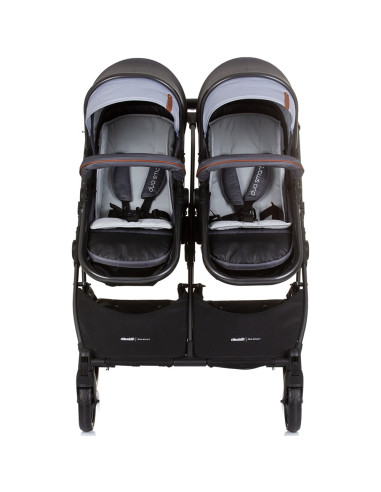 KBDS02402SG,Carucior gemeni Chipolino Duo Smart 2 in 1 silver grey