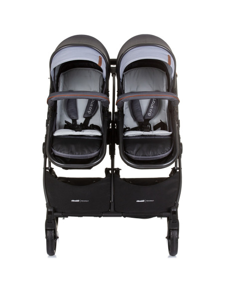 KBDS02402SG,Carucior gemeni Chipolino Duo Smart 2 in 1 silver grey