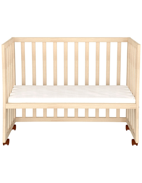 PCSHENA,Patut copii din lemn co-sleeper Hubners Eva 94x46 cm natur