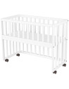 PCSHMAL,Patut copii din lemn co-sleeper Hubners Matei 94x46 cm alb