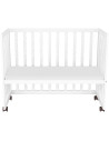 PCSHMAL,Patut copii din lemn co-sleeper Hubners Matei 94x46 cm alb