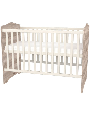 PHSSCN,Patut copii din lemn cu sertar Hubners Sofia 120x60 cm crem nisip