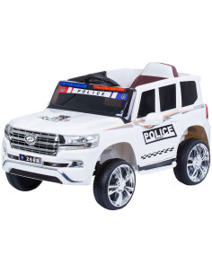 ELJPPL0231W,Masinuta electrica Chipolino SUV Police Patrol cu scaun din piele white