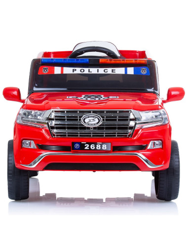 ELJPPL0233R,Masinuta electrica Chipolino SUV Police Patrol cu scaun din piele red