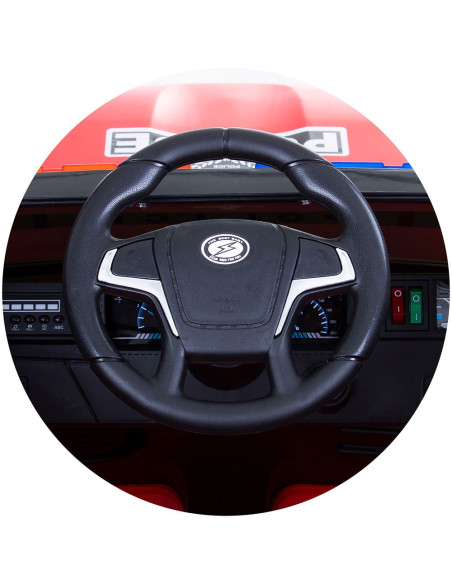 ELJPPL0233R,Masinuta electrica Chipolino SUV Police Patrol cu scaun din piele red