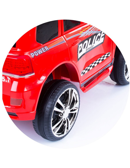 ELJPPL0233R,Masinuta electrica Chipolino SUV Police Patrol cu scaun din piele red