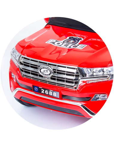 ELJPPL0233R,Masinuta electrica Chipolino SUV Police Patrol cu scaun din piele red