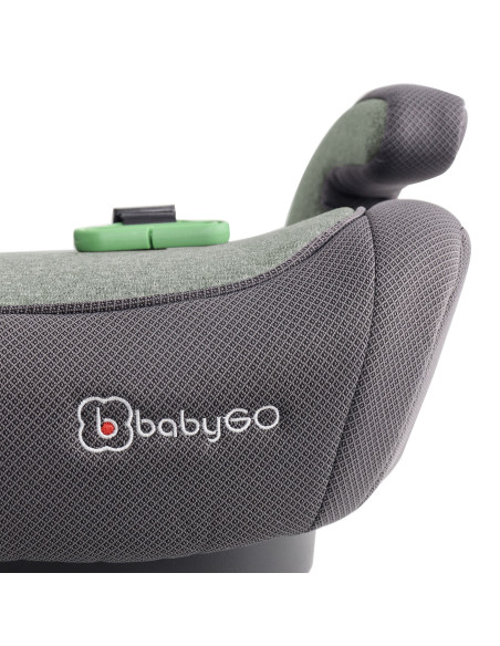 BB-BGO-3584,BabyGo - Scaun auto booster Bursa IV Green, 125-150 cm, certificat R129 BB-BGO-3584,BabyGo - Scaun auto booster Bursa IV Green, 125-150 cm, certificat R129