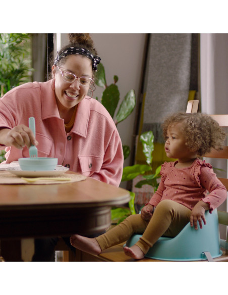 BB-16919,Ity by Ingenuity - Scaun de masa si Booster My Spot Easy-Clean, Teal