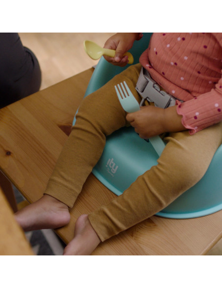 BB-16919,Ity by Ingenuity - Scaun de masa si Booster My Spot Easy-Clean, Teal