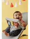 BS-606072A,BabyBjorn - Balansoar Bliss Light Grey, 3D Jersey, cu bara de jucarii