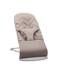 BS-006317A,BabyBjorn - Balansoar Bliss Sand Gray cu aspect delicat de petala, tesatura matlasata