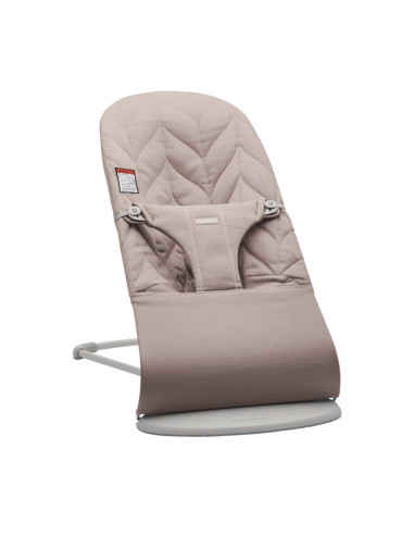 BS-006317A,BabyBjorn - Balansoar Bliss Sand Gray cu aspect delicat de petala, tesatura matlasata