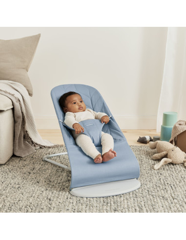 BS-006223A,BabyBjorn - Balansoar Bliss Blue cu aspect delicat de petala, tesatura matlasata