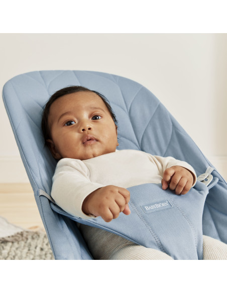 BS-006223A,BabyBjorn - Balansoar Bliss Blue cu aspect delicat de petala, tesatura matlasata
