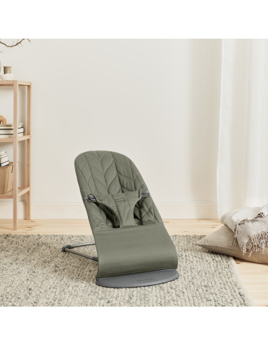 BS-006140A,BabyBjorn - Balansoar Bliss Dark Green cu aspect delicat de petala, tesatura matlasata