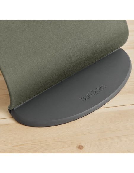 BS-006140A,BabyBjorn - Balansoar Bliss Dark Green cu aspect delicat de petala, tesatura matlasata