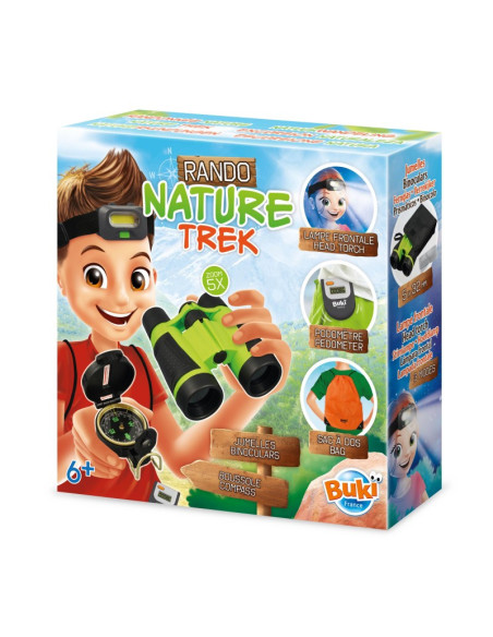 BKBN014,Aventura in natura-Set binoclu,lampa,busola,pedometru,rucsac