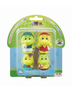 KLR700309,Familia Croco cu haine care isi schimba culoarea in apa 2