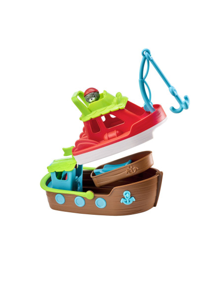 KLR700502,Jucarie 3 in 1 - Barcute pentru baie cu figurina Morsa