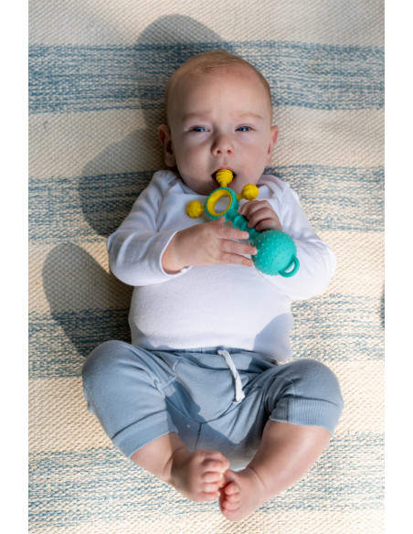 MOBIGUM1,Jucarie de dentitie cu sfoara de siguranta Gumlii