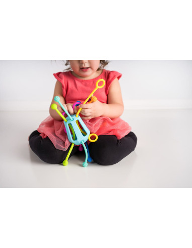 MOBIZIP1,Jucarie senzoriala de dezvoltare reflex prindere Zippee