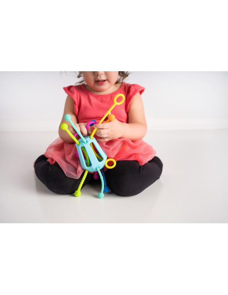 MOBIZIP1,Jucarie senzoriala de dezvoltare reflex prindere Zippee
