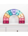 CONX120,Magnetic Tiles Set constructie magnetic, 120 piese Pastel, creativitate