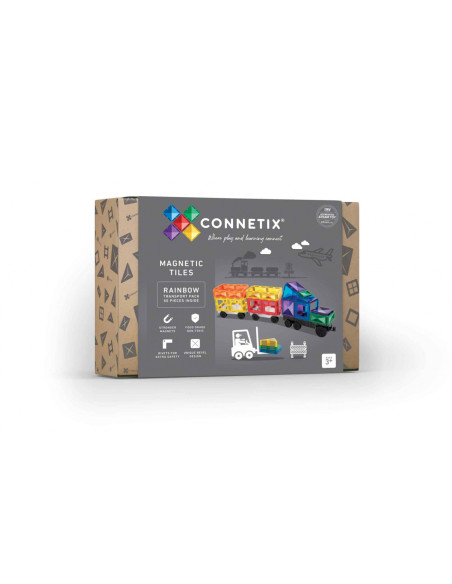CONX50,Magnetic Tiles Set constructie magnetic, 50 piese masinute