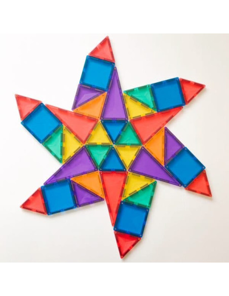 CONX62,Magnetic Tiles Set constructie magnetic, 60 piese, set de baza