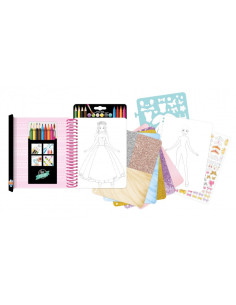 BKCM101,Set fashion designer pentru copii-Deseneaza rochii printese 2