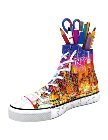 RVS3D11152,Ravensburger - Puzzle 3D suport pixuri sneaker New York 108 piese