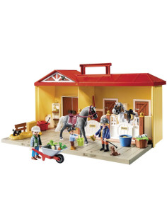 PM71393,Playmobil - Set portabil grajd de cai