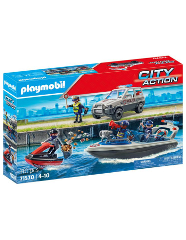 PM71570,Playmobil - Urmarirea politiei pe apa