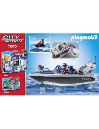 PM71570,Playmobil - Urmarirea politiei pe apa