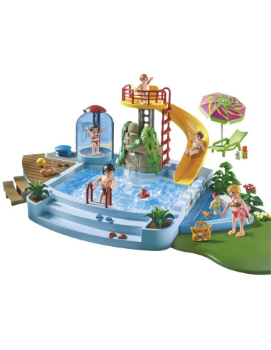 PM4858,Playmobil - Piscina cu tobogan