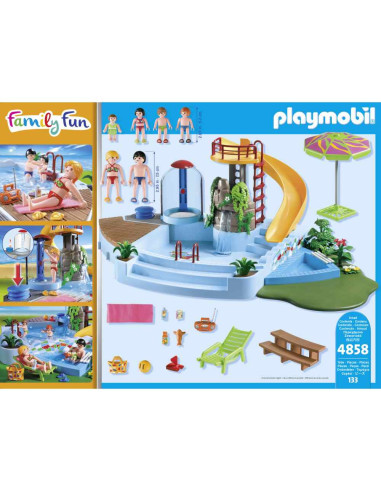 PM4858,Playmobil - Piscina cu tobogan